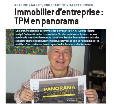 Panorama Immobilier Entreprise Métropole Toulon Année 2020 Antoine Viallet